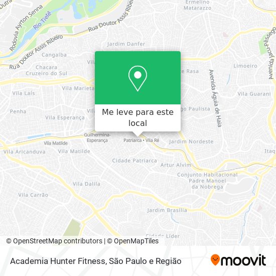 Academia Hunter Fitness mapa