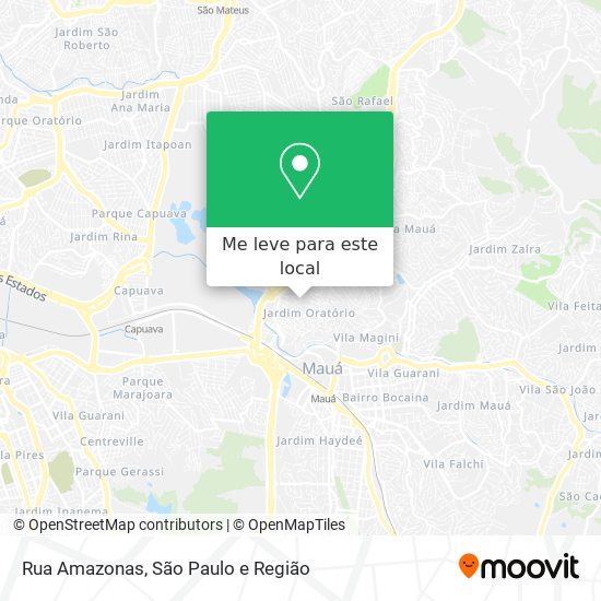 Rua Amazonas mapa