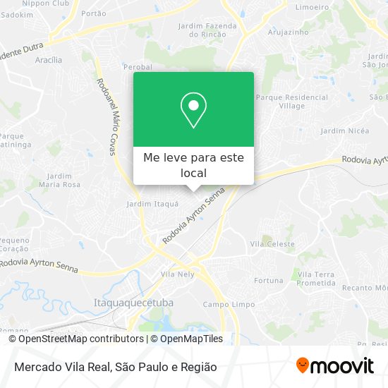 Mercado Vila Real mapa