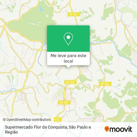 Supermercado Flor da Conquista mapa