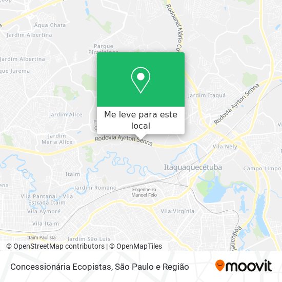 Concessionária Ecopistas mapa