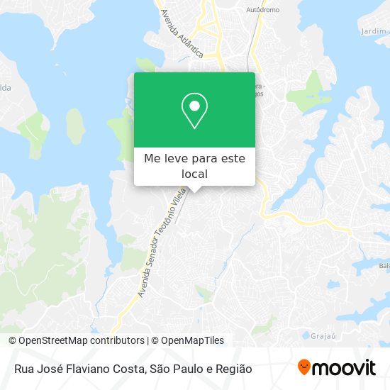 Rua José Flaviano Costa mapa