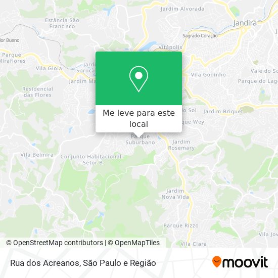 Rua dos Acreanos mapa