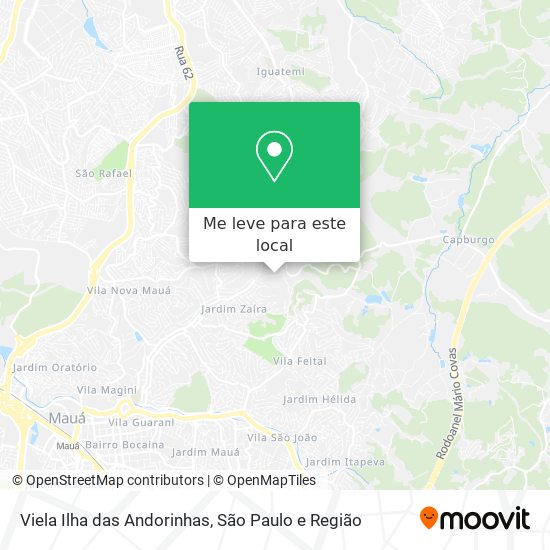 Viela Ilha das Andorinhas mapa