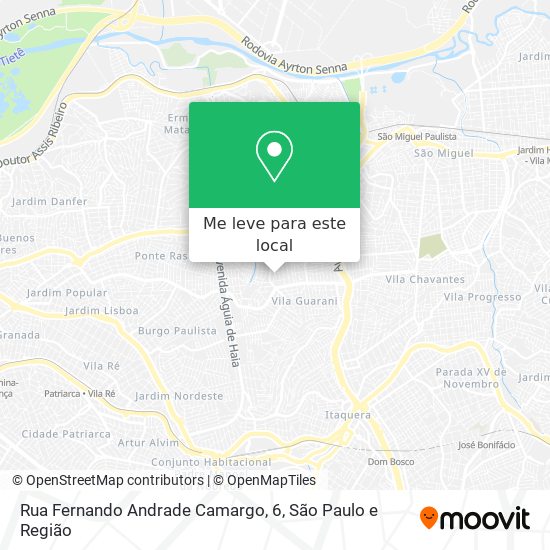 Rua Fernando Andrade Camargo, 6 mapa