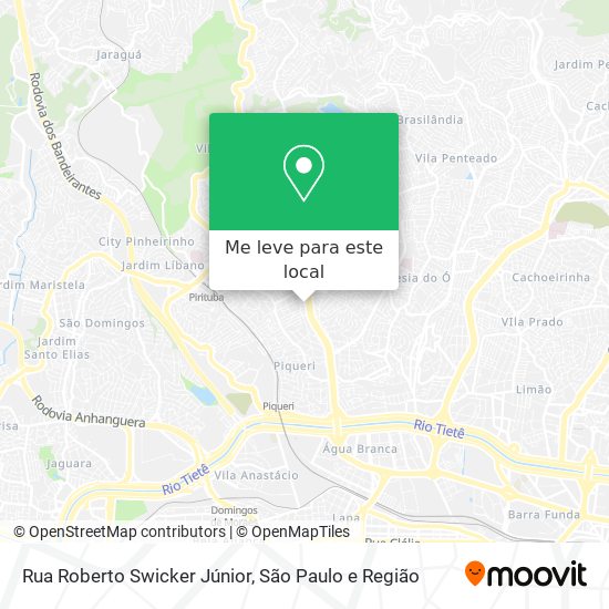 Rua Roberto Swicker Júnior mapa
