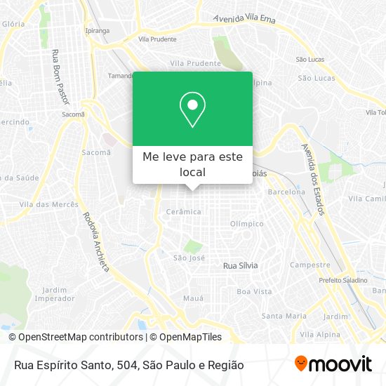 Rua Espírito Santo, 504 mapa