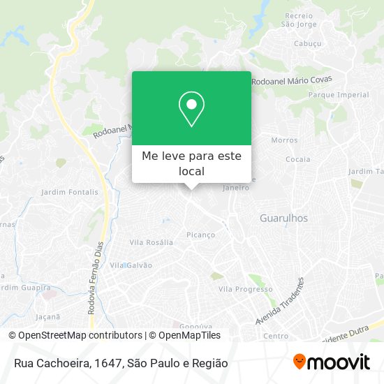 Rua Cachoeira, 1647 mapa