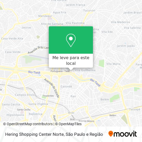 Hering Shopping Center Norte mapa