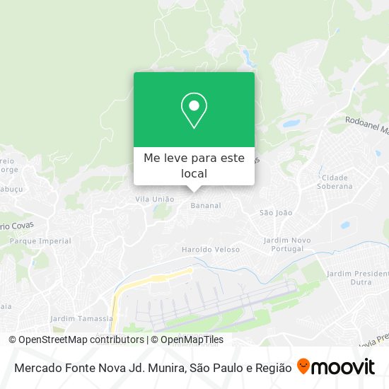 Mercado Fonte Nova Jd. Munira mapa
