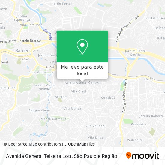 Avenida General Teixeira Lott mapa