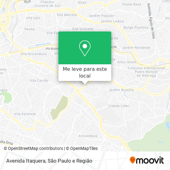 Avenida Itaquera mapa