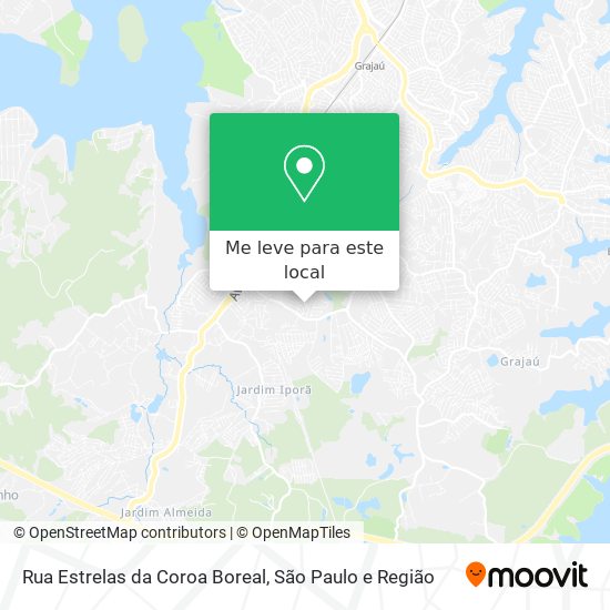 Rua Estrelas da Coroa Boreal mapa