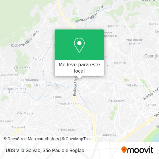 UBS Vila Galvao mapa