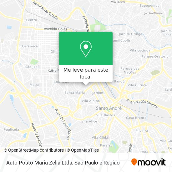 Auto Posto Maria Zelia Ltda mapa