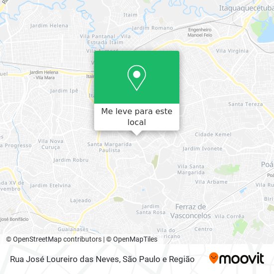 Rua José Loureiro das Neves mapa