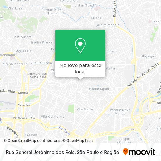 Rua General Jerônimo dos Reis mapa
