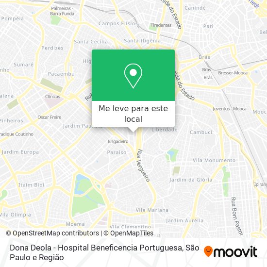 Dona Deola - Hospital Beneficencia Portuguesa mapa