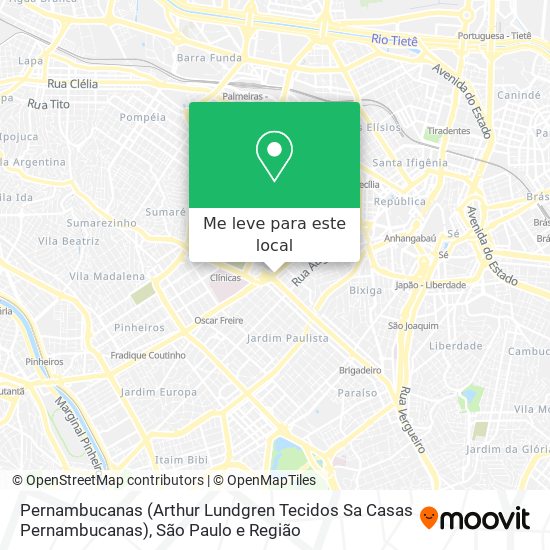 Pernambucanas (Arthur Lundgren Tecidos Sa Casas Pernambucanas) mapa