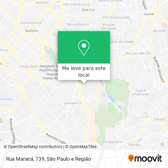 Rua Maracá, 739 mapa
