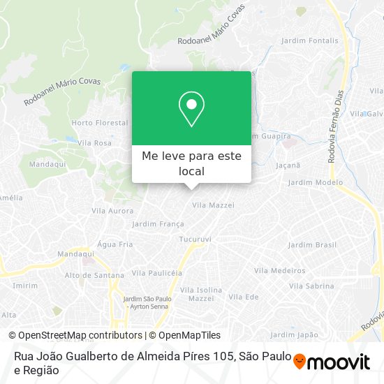 Rua João Gualberto de Almeida Píres 105 mapa