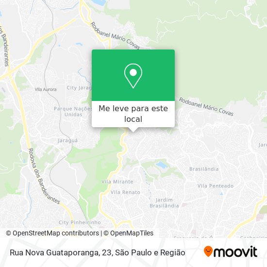 Rua Nova Guataporanga, 23 mapa