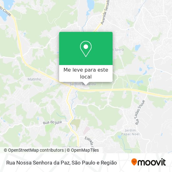 Rua Nossa Senhora da Paz mapa