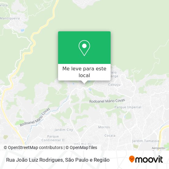 Rua João Luiz Rodrigues mapa