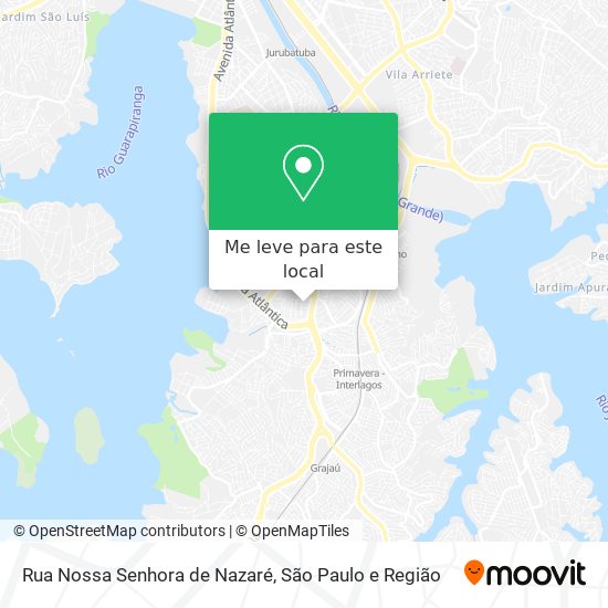 Rua Nossa Senhora de Nazaré mapa