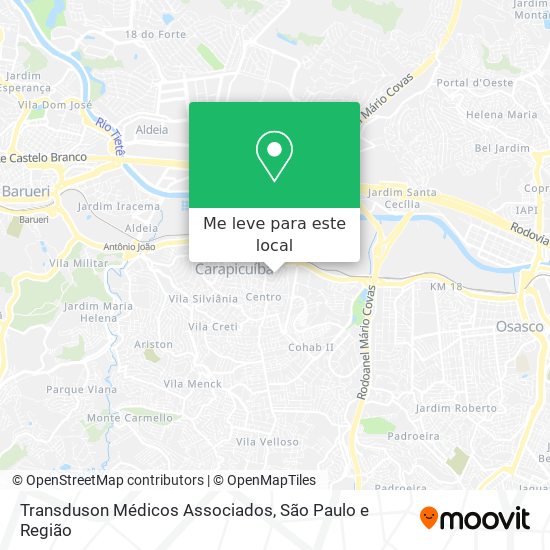 Transduson Médicos Associados mapa