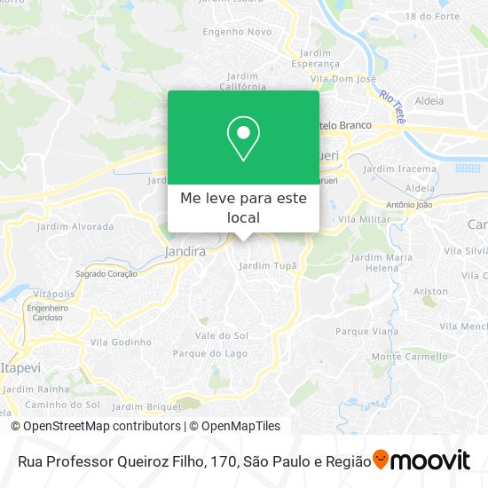 Rua Professor Queiroz Filho, 170 mapa
