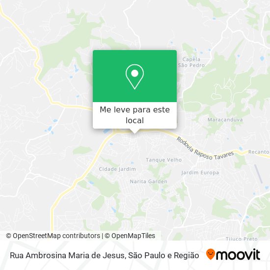 Rua Ambrosina Maria de Jesus mapa