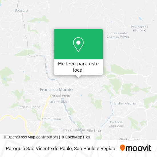 Paróquia São Vicente de Paulo mapa