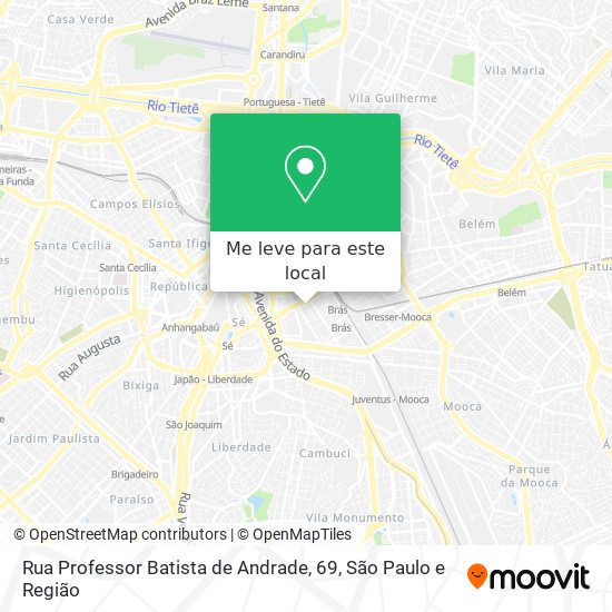 Rua Professor Batista de Andrade, 69 mapa