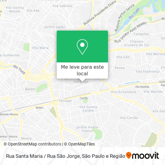 Rua Santa Maria / Rua São Jorge mapa