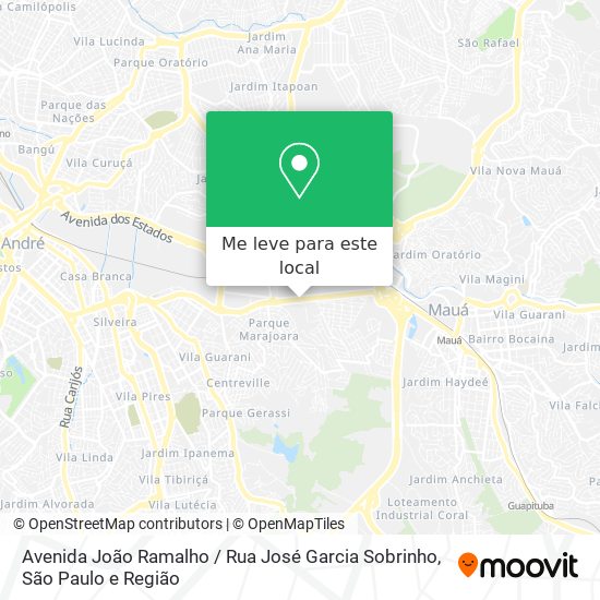 Avenida João Ramalho / Rua José Garcia Sobrinho mapa