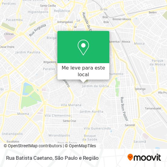 Rua Batista Caetano mapa