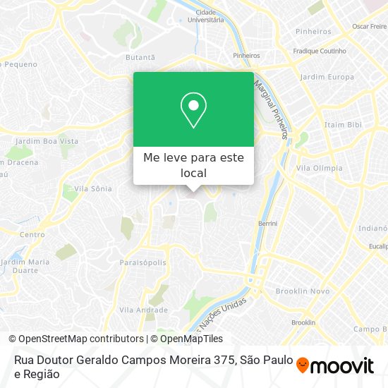 Rua Doutor Geraldo Campos Moreira 375 mapa