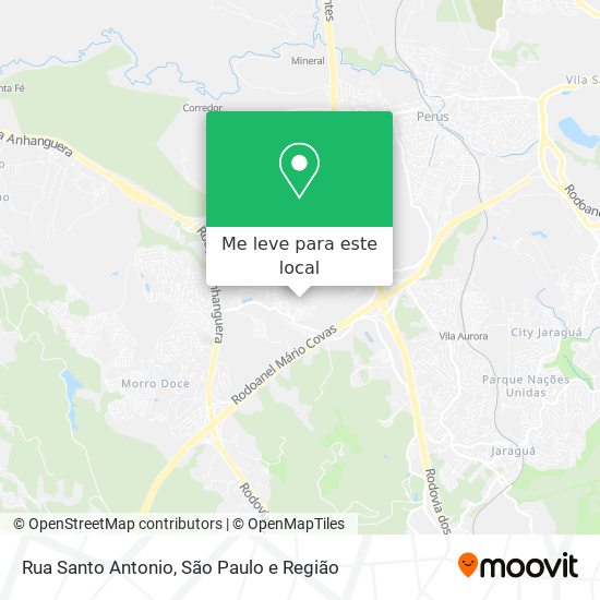 Rua Santo Antonio mapa