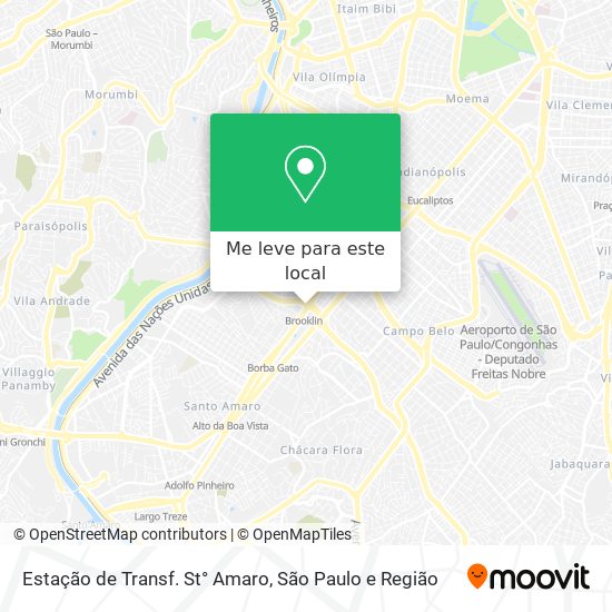 Estação de Transf. St° Amaro mapa