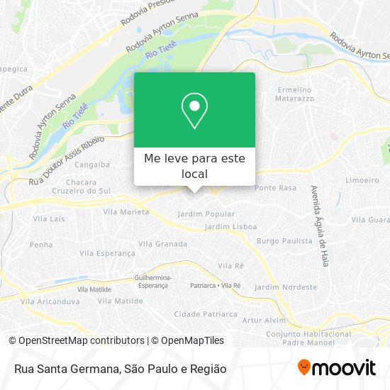 Rua Santa Germana mapa
