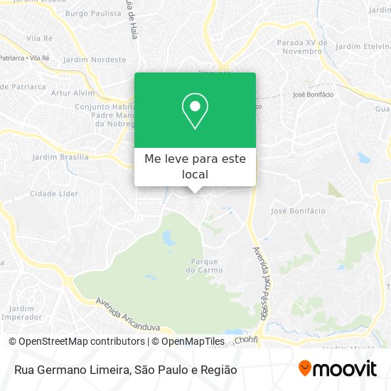 Rua Germano Limeira mapa