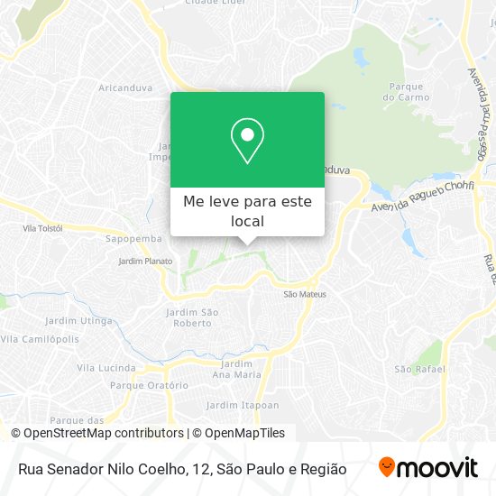 Rua Senador Nilo Coelho, 12 mapa