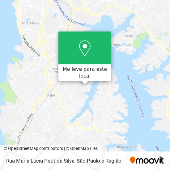 Rua Maria Lúcia Petit da Silva mapa