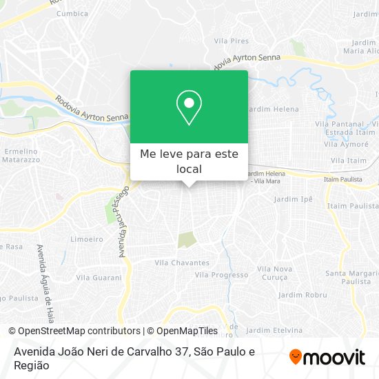 Avenida João Neri de Carvalho 37 mapa