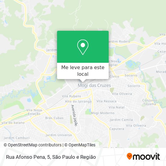 Rua Afonso Pena, 5 mapa