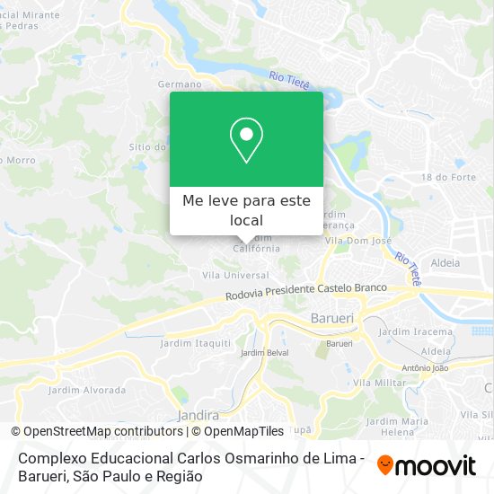 Complexo Educacional Carlos Osmarinho de Lima - Barueri mapa