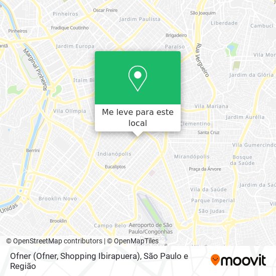 Ofner (Ofner, Shopping Ibirapuera) mapa