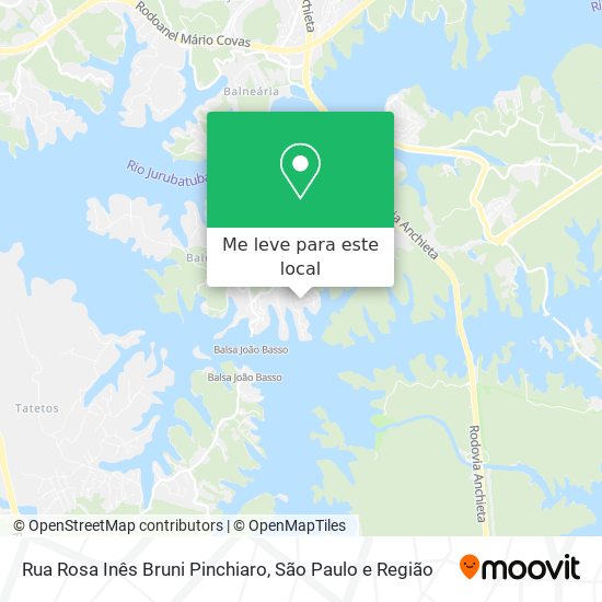 Rua Rosa Inês Bruni Pinchiaro mapa