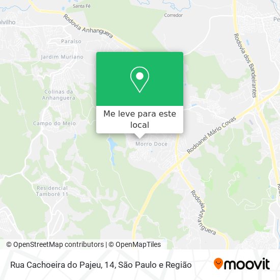 Rua Cachoeira do Pajeu, 14 mapa